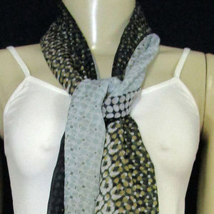 Echo Design Black Multi Scarf One Size